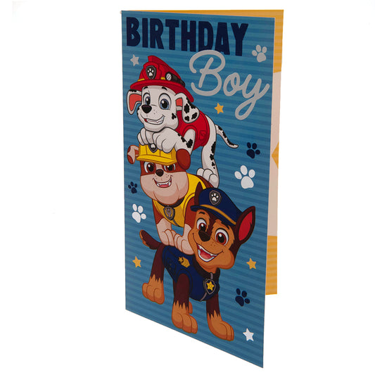 Paw Patrol Birthday Card Boy