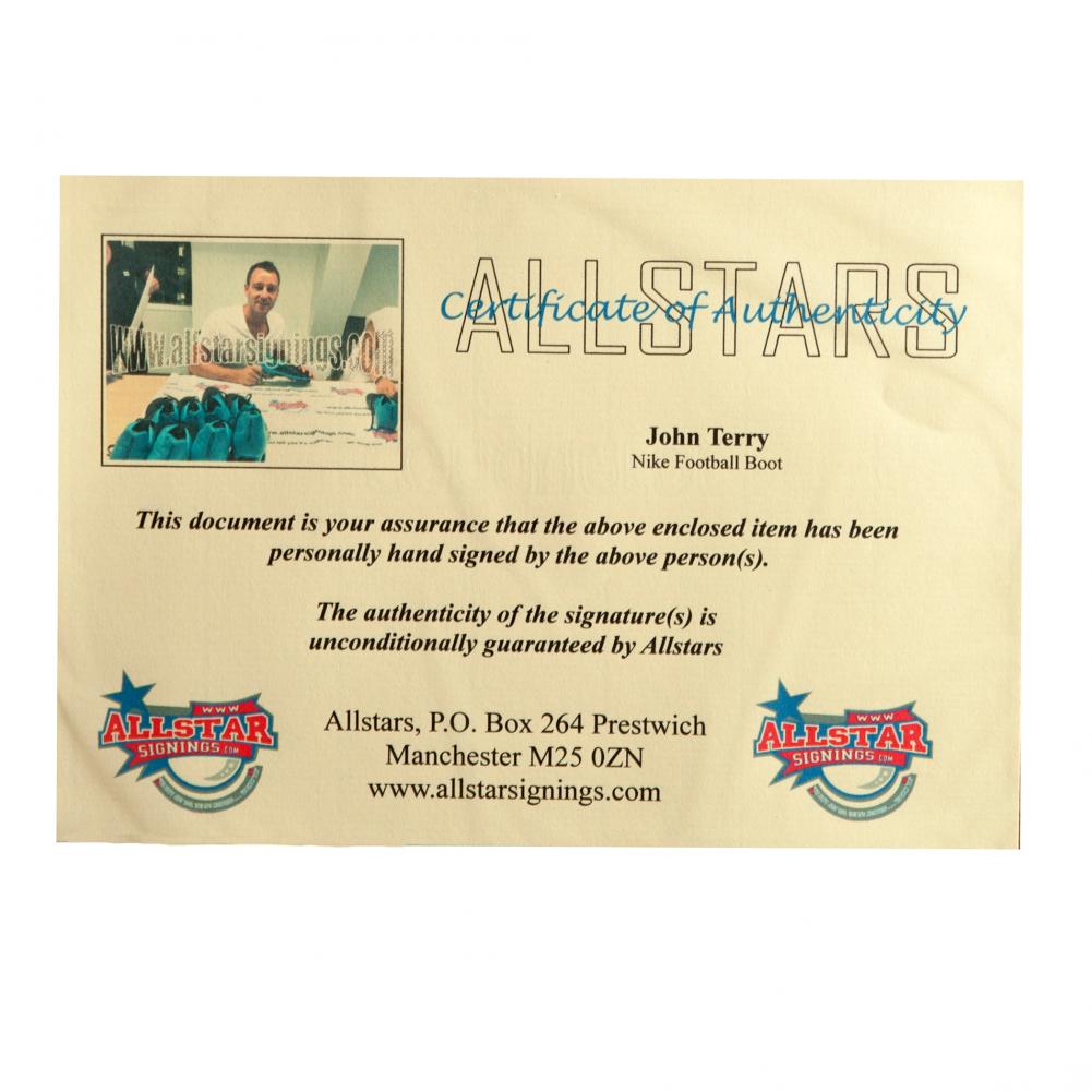 Chelsea FC Terry Signed Boot (Framed)