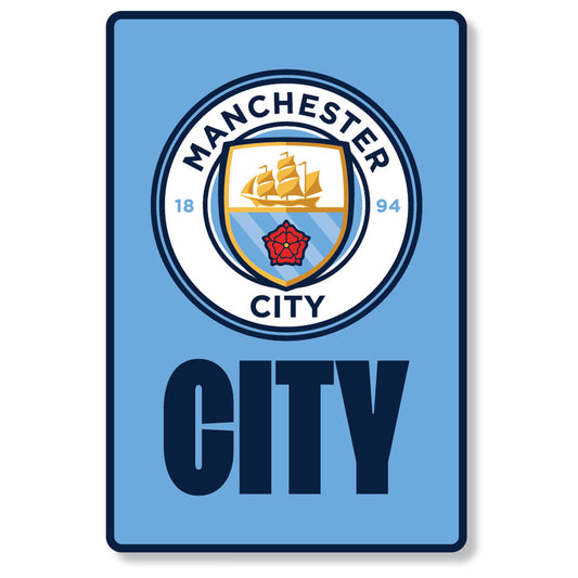Manchester City FC Portrait LED Crest Sign