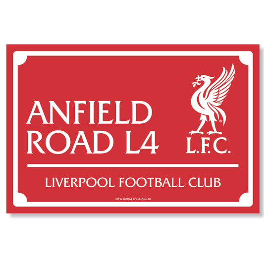 Liverpool FC Landscape LED Street Sign
