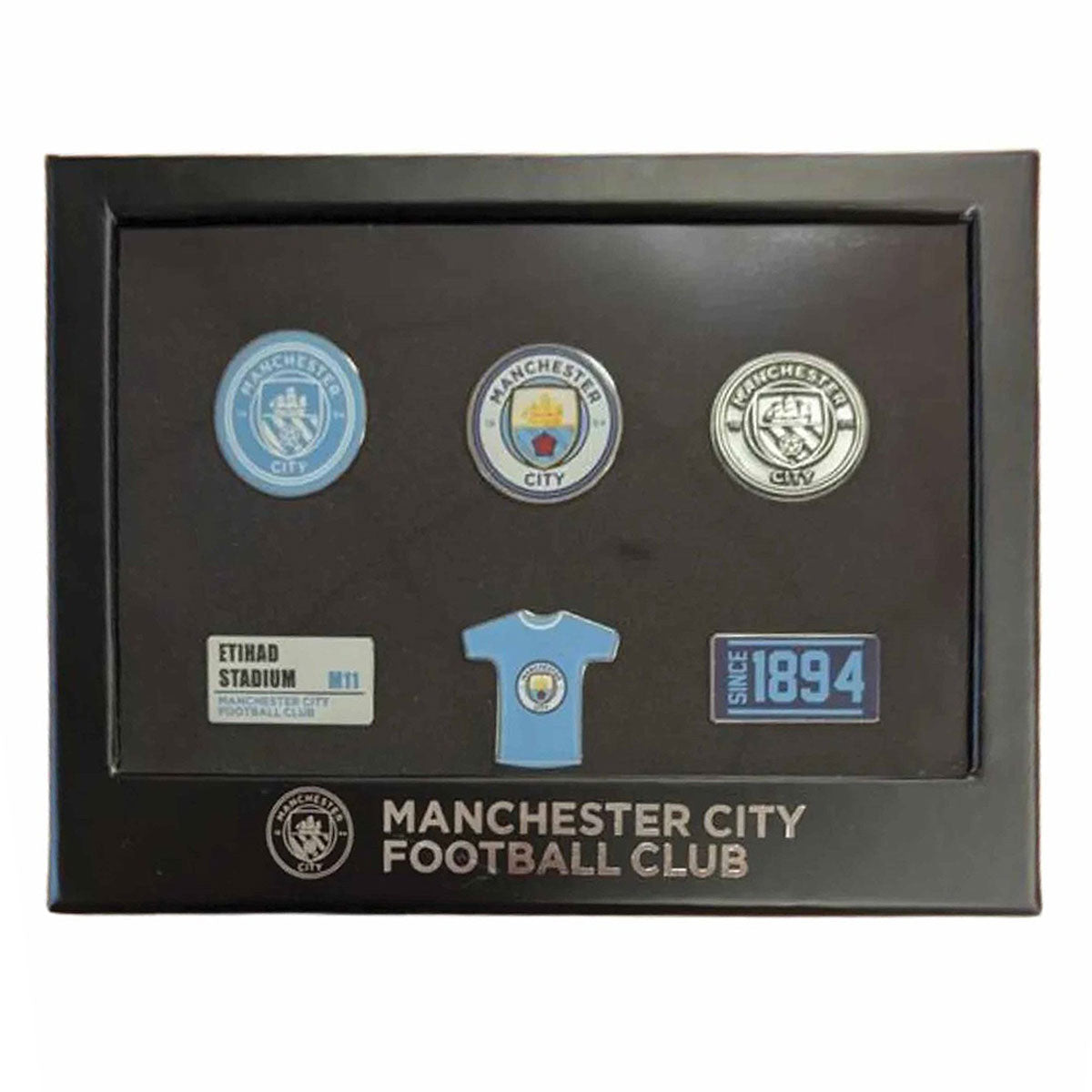Manchester City FC 6pc Badge Set