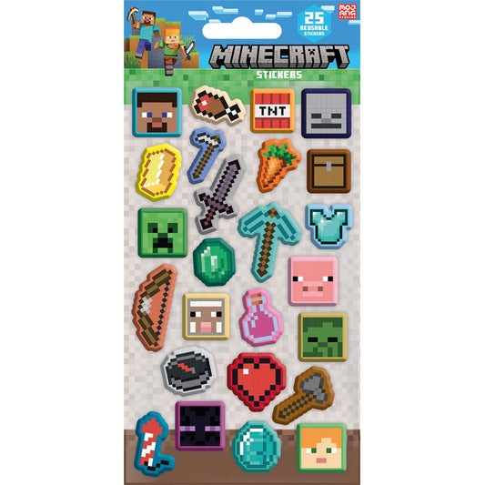 Minecraft Paper Sticker Sheet