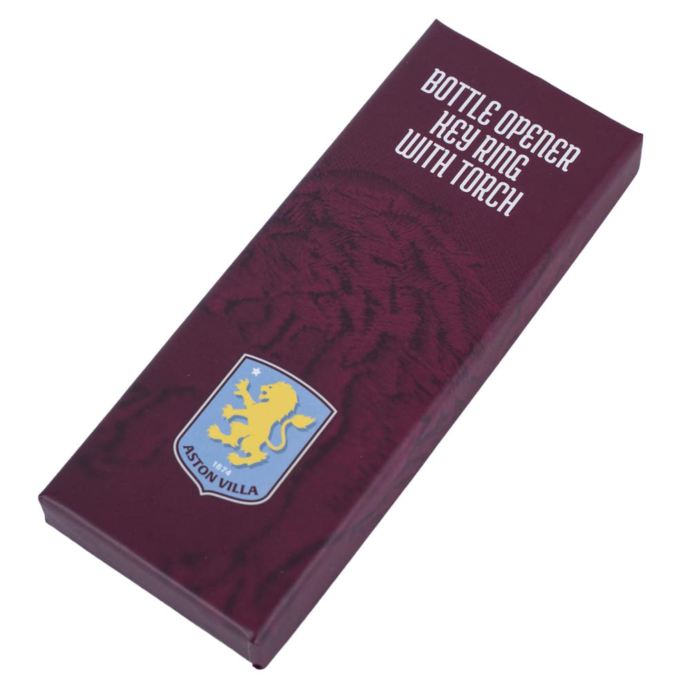 Aston Villa FC Keyring Torch Bottle Opener
