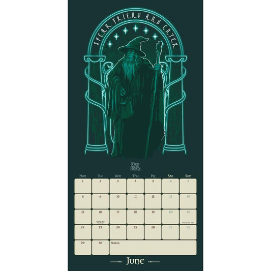 The Lord Of The Rings Square Calendar 2026