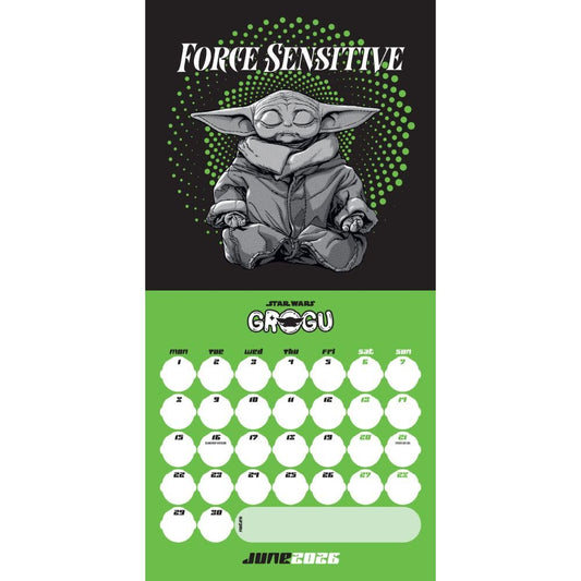 Star Wars: The Mandalorian Grogu Square Calendar 2026
