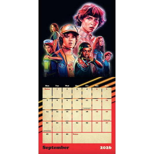 Stranger Things Square Calendar 2026