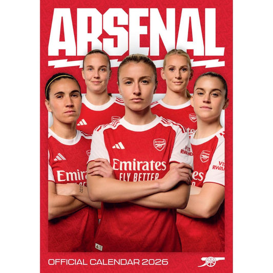 Arsenal WFC A3 Calendar 2026