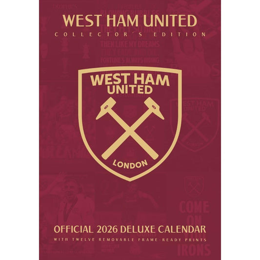 West Ham United FC Deluxe Calendar 2026