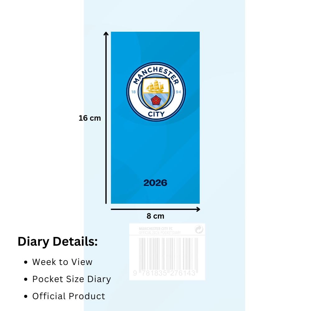 Manchester City FC Slim Diary 2026