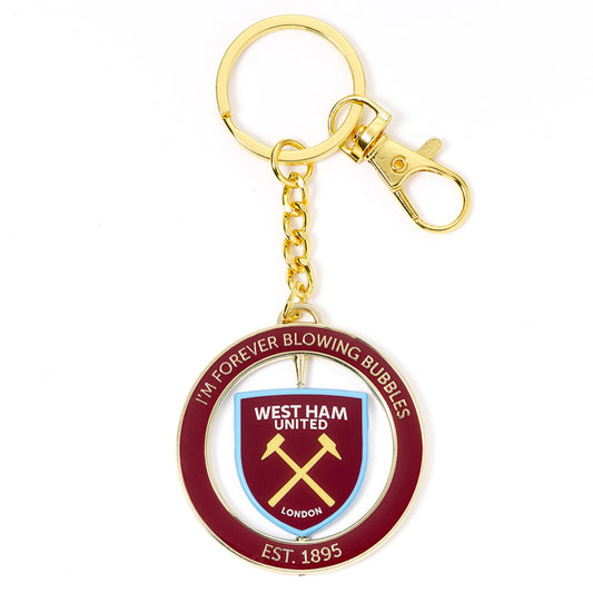 West Ham United FC Spinner Keyring