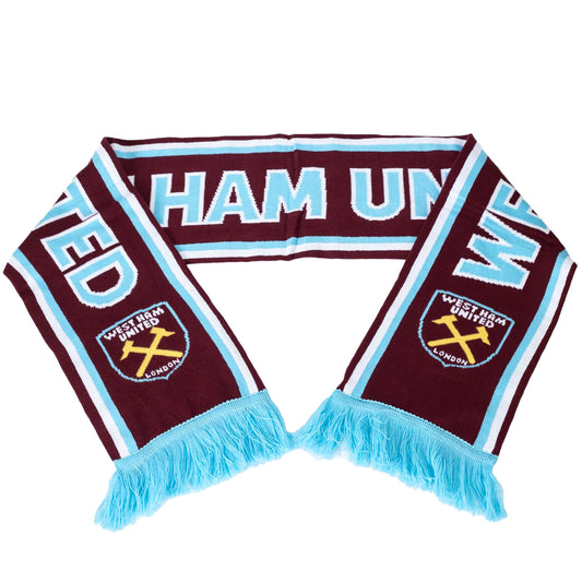 West Ham United FC Crest Scarf