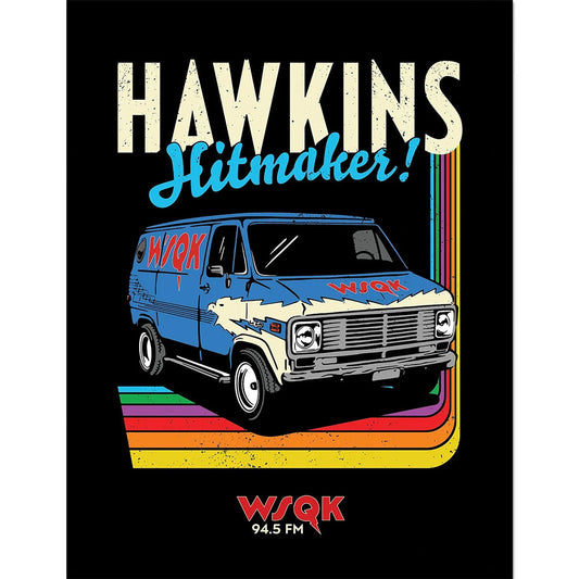 Stranger Things Hawkins Hitmakers Framed Picture 16 x 12