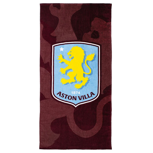 Aston Villa FC Shadow Crest Towel