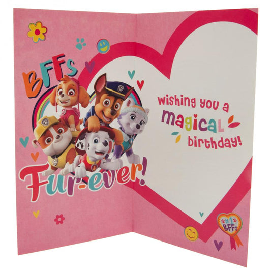 Paw Patrol Birthday Card Girl