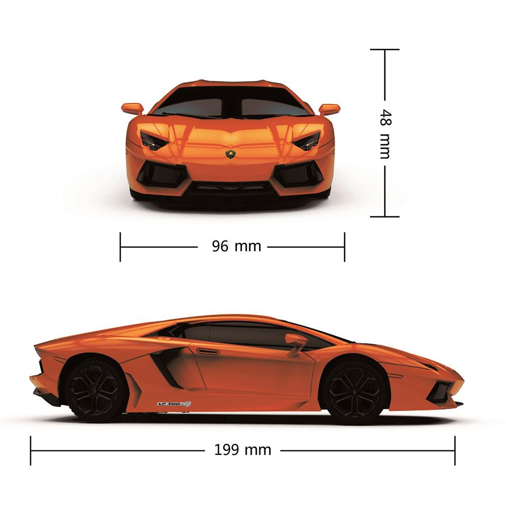 兰博基尼 Aventador 遥控车 1:24 比例 橙色