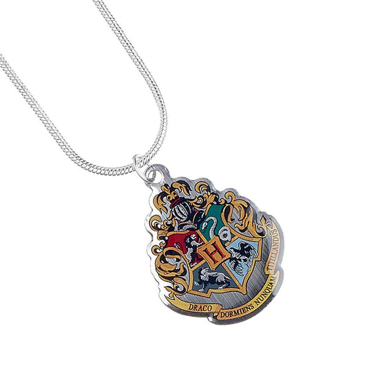 Harry Potter Silver Plated Necklace Hogwarts