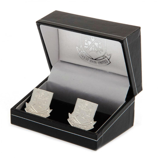 West Ham United FC Silver Plated Formed Cufflinks CT
