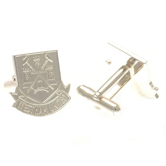 West Ham United FC Silver Plated Formed Cufflinks CT