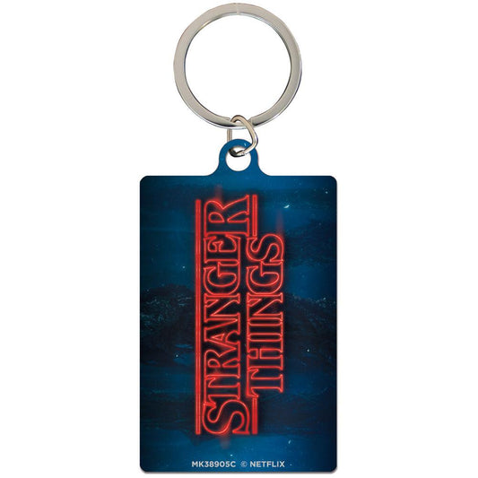 Stranger Things Metal Keyring Logo
