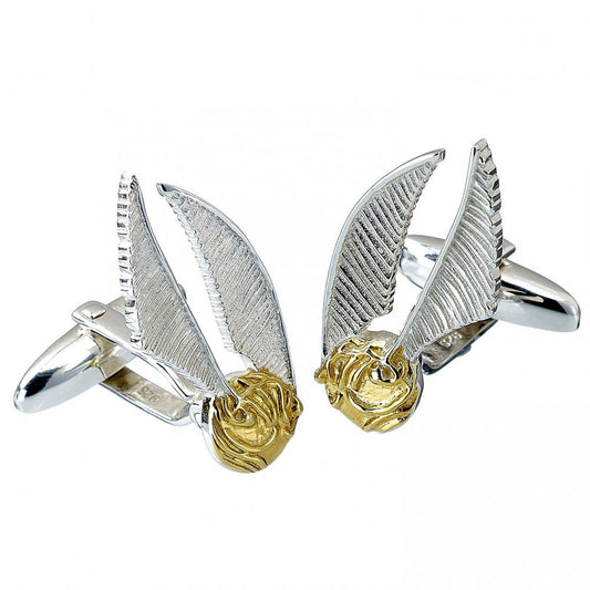 Harry Potter Sterling Silver Cufflinks Golden Snitch
