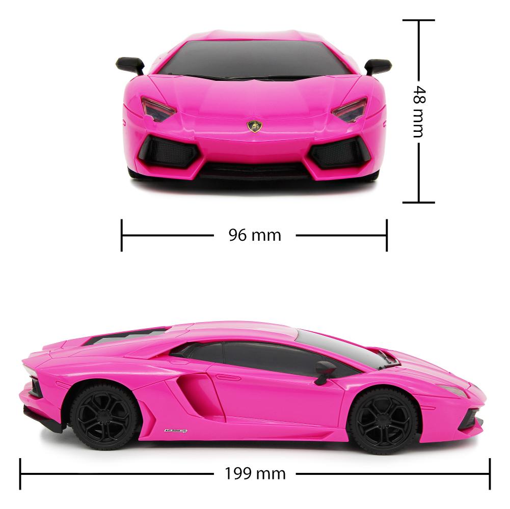兰博基尼 Aventador 遥控车 1:24 比例 粉色