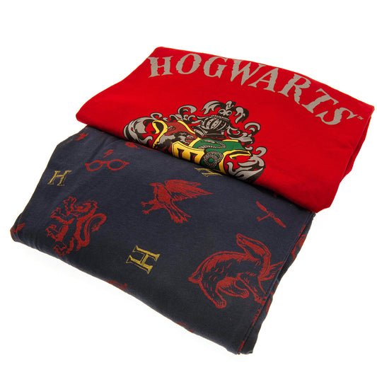 Harry Potter Ladies Long Pyjama Set Hogwarts S