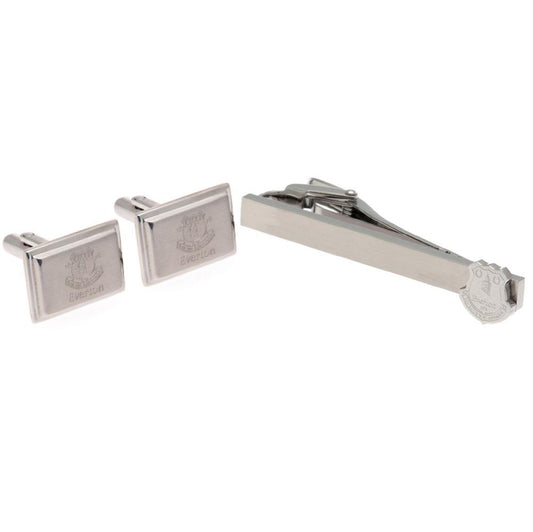 エバートンFC ネクタイピン&カフスボタンセット