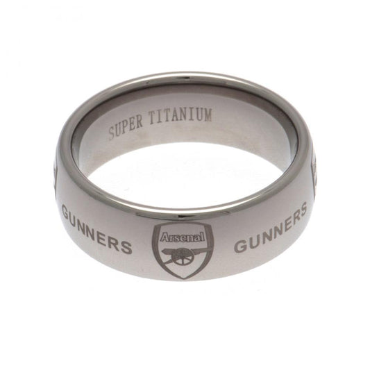 Arsenal FC Super Titanium Ring Medium
