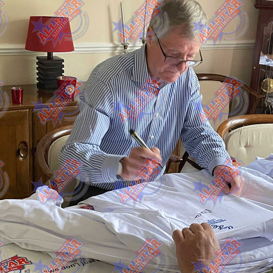 リーズ ユナイテッド FC 1972 クラーク サイン入りシャツ (額入り)