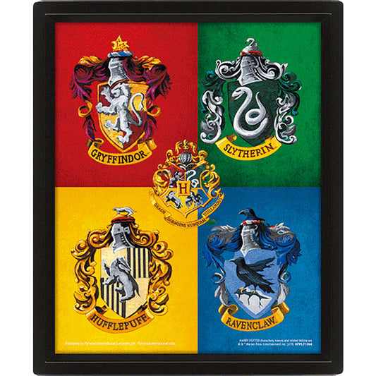 Harry Potter Framed 3D Picture Crests
