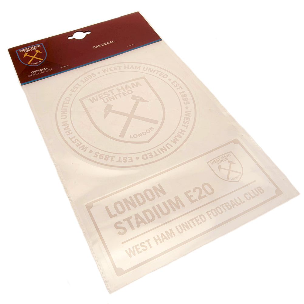 ウェストハム ユナイテッド FC 2パック A4 車用デカール