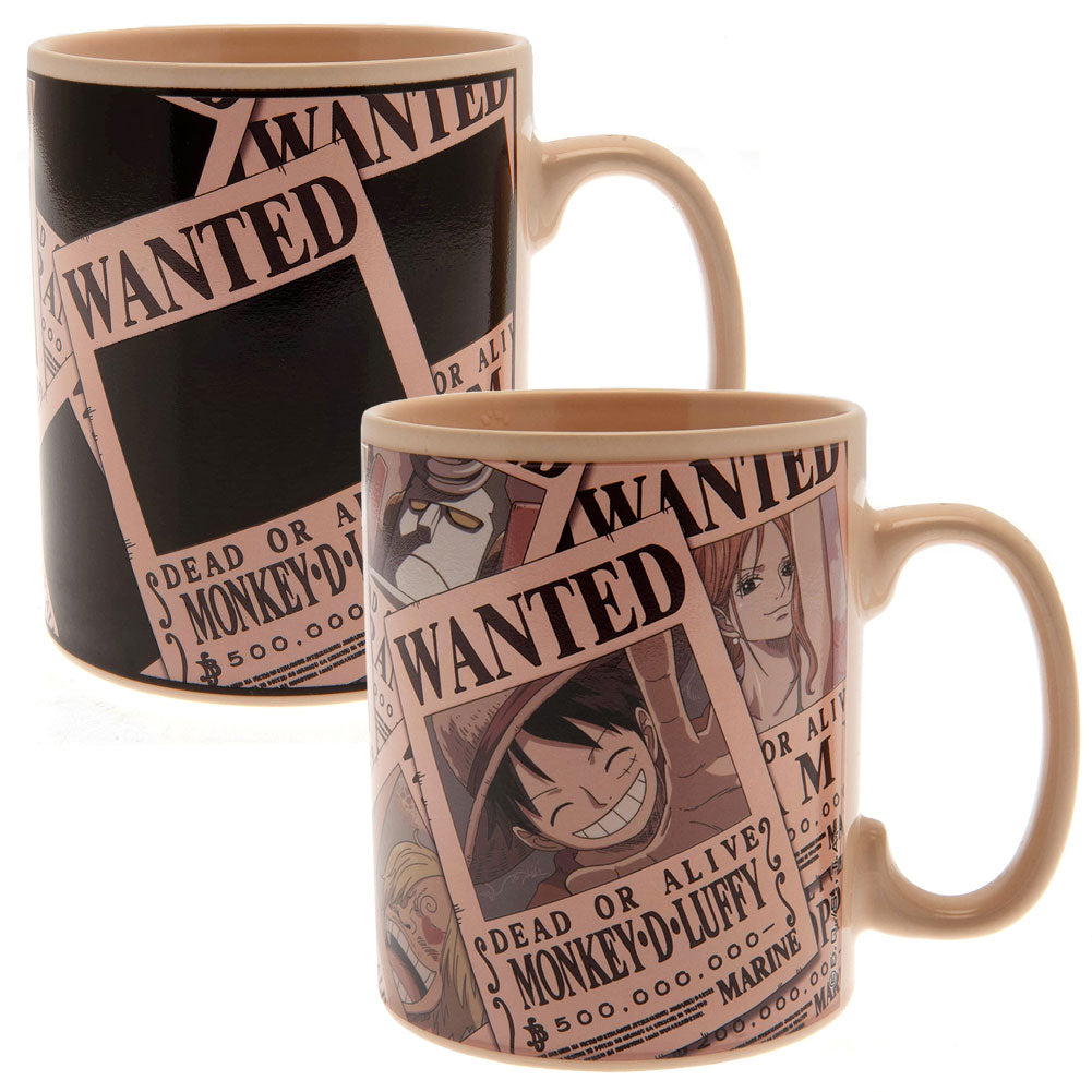 One Piece Luffy Wanted Poster 16oz Travel Mug