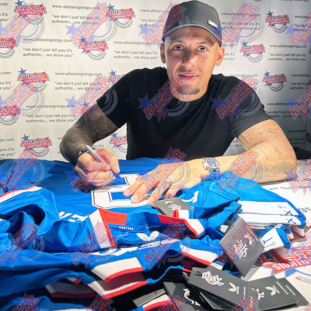 レンジャーズ FC タヴェルニエ サイン入りシャツ (額入り)