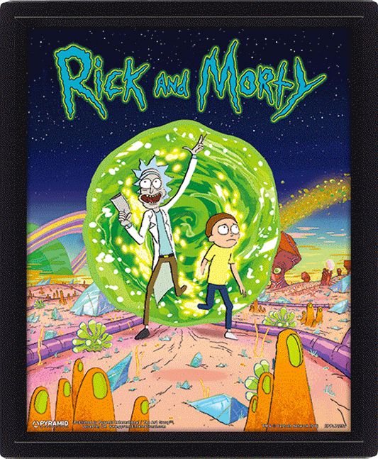Rick And Morty 相框 3D 照片