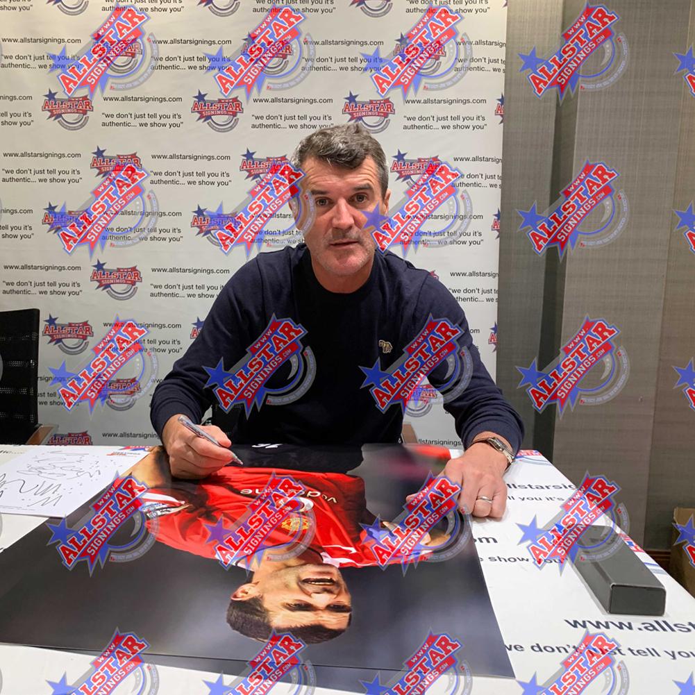 Manchester United FC Keane Signed Framed Print