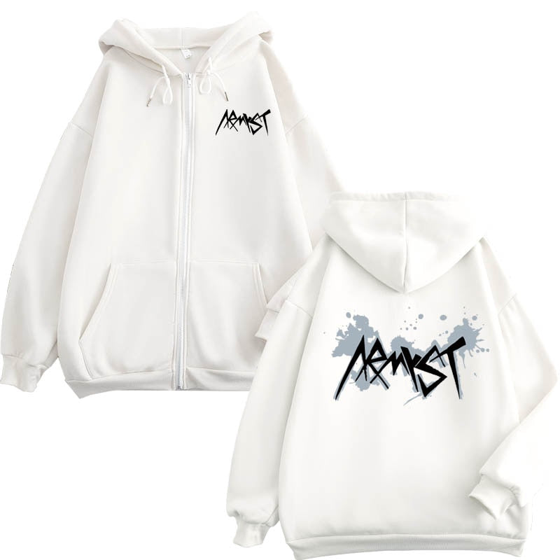 防弾少年団 M ARMYST ZIP-UP HOODY BLACK BTS - パーカー