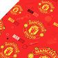 Manchester United FC Text Gift Wrap