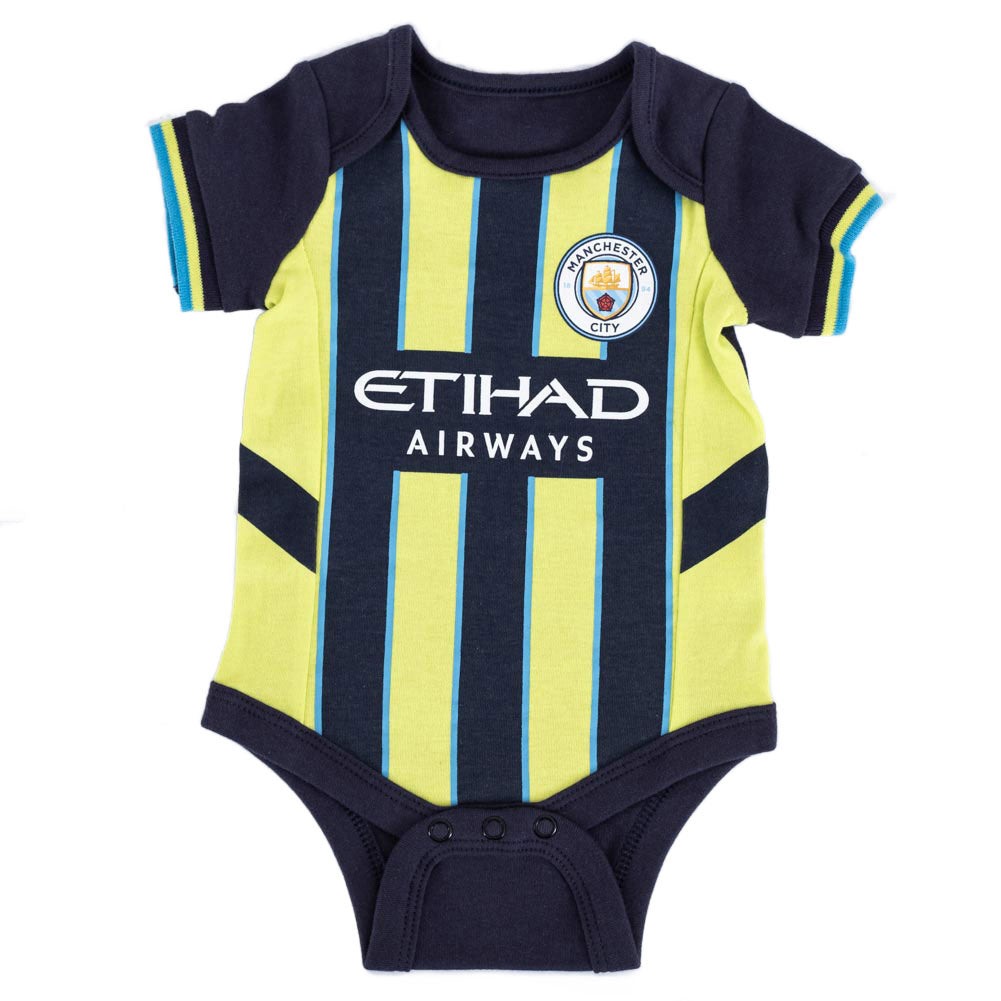 Manchester City FC 24/25 Season 2 Pack Bodysuit 0-3 Mths