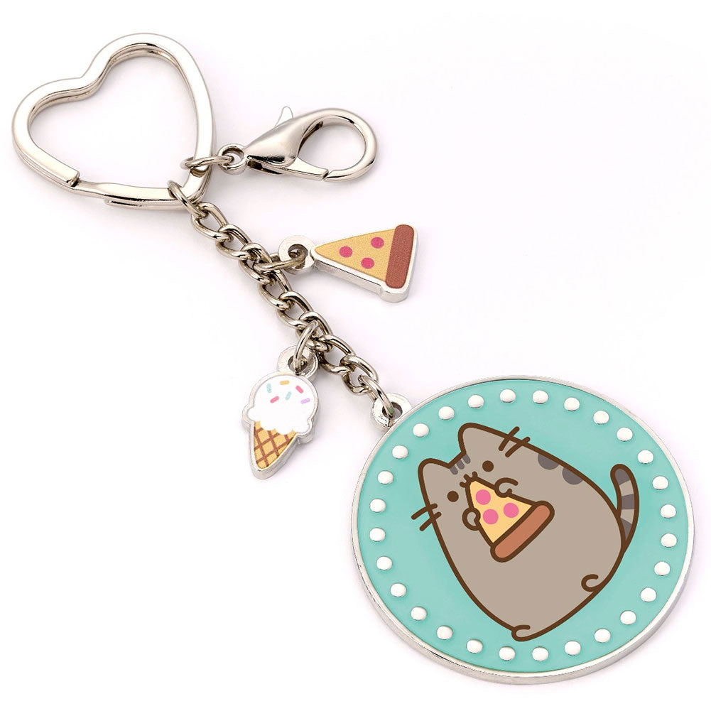 Pusheen Charm 钥匙扣披萨