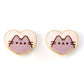 Pusheen Gold Plated Heart Earrings