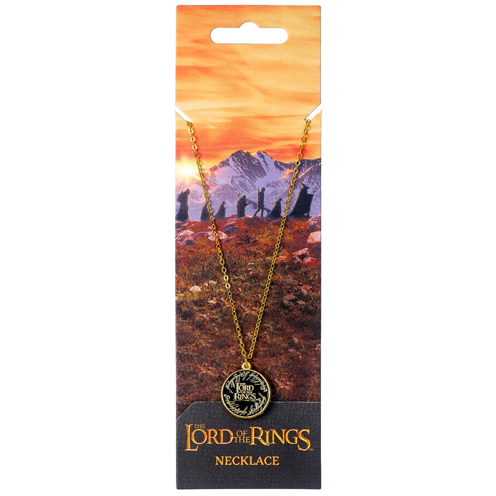 The Lord Of The Rings Gold Plated Necklace Logo