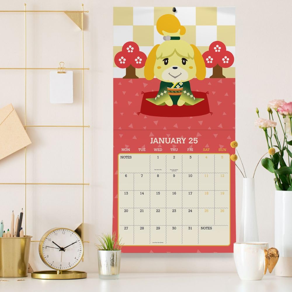 Animal Crossing Square Calendar 2025