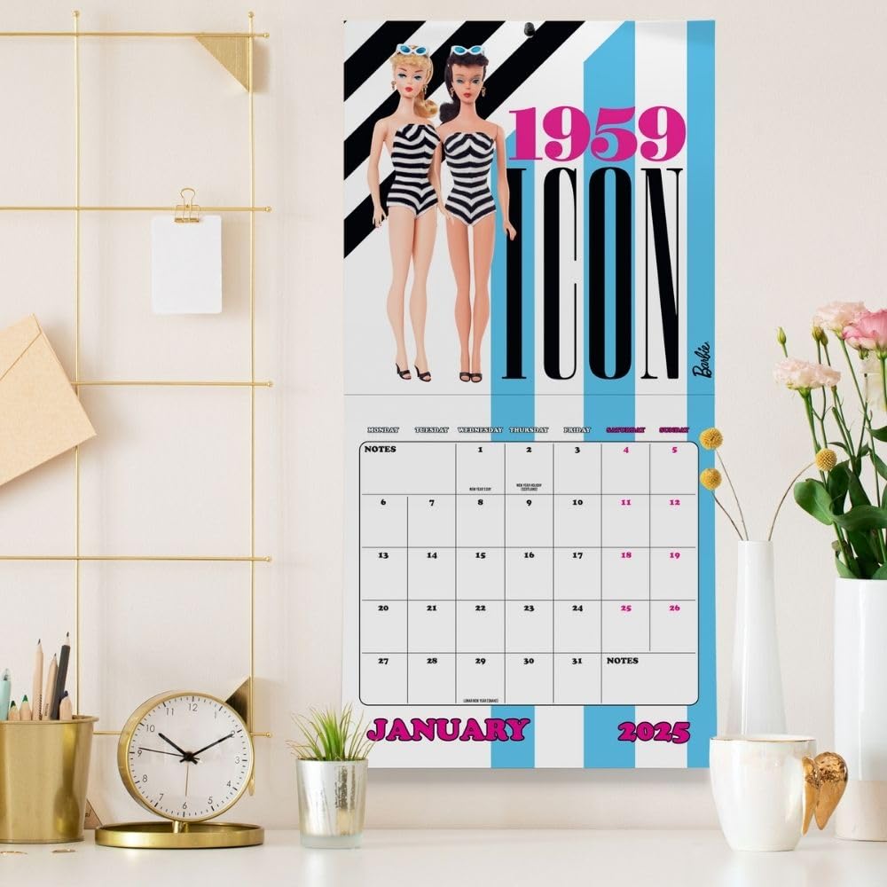 Barbie Square Calendar 2025