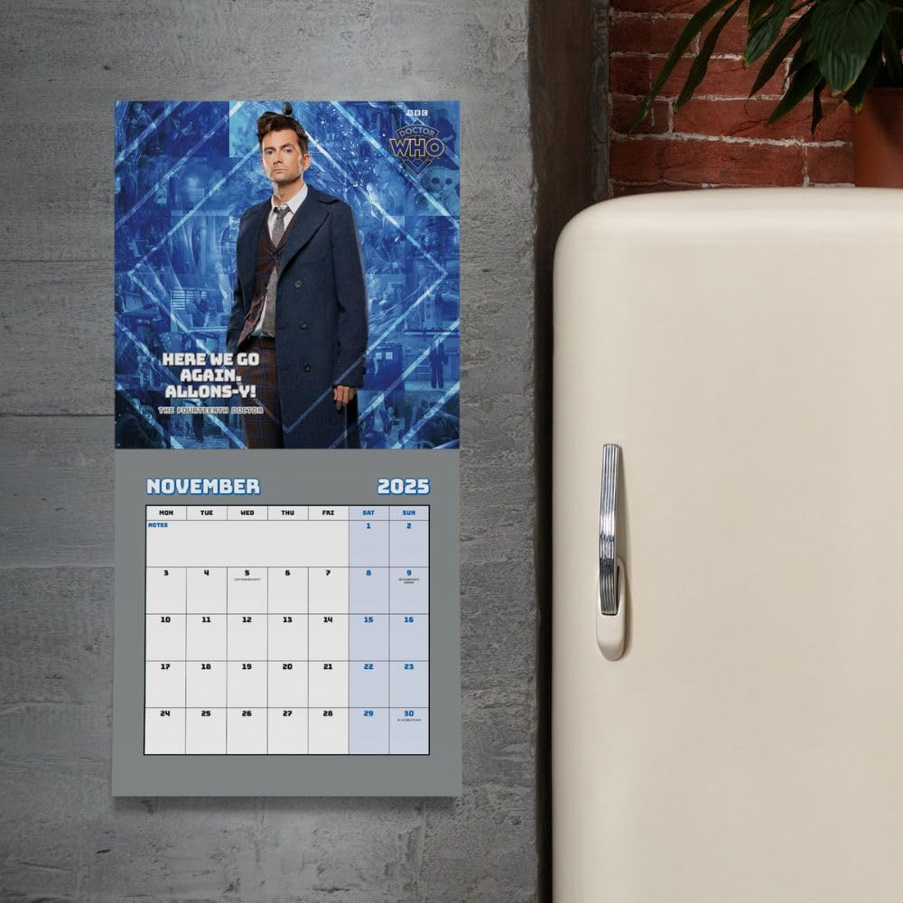 Doctor Who Classic Edition Square Calendar 2025