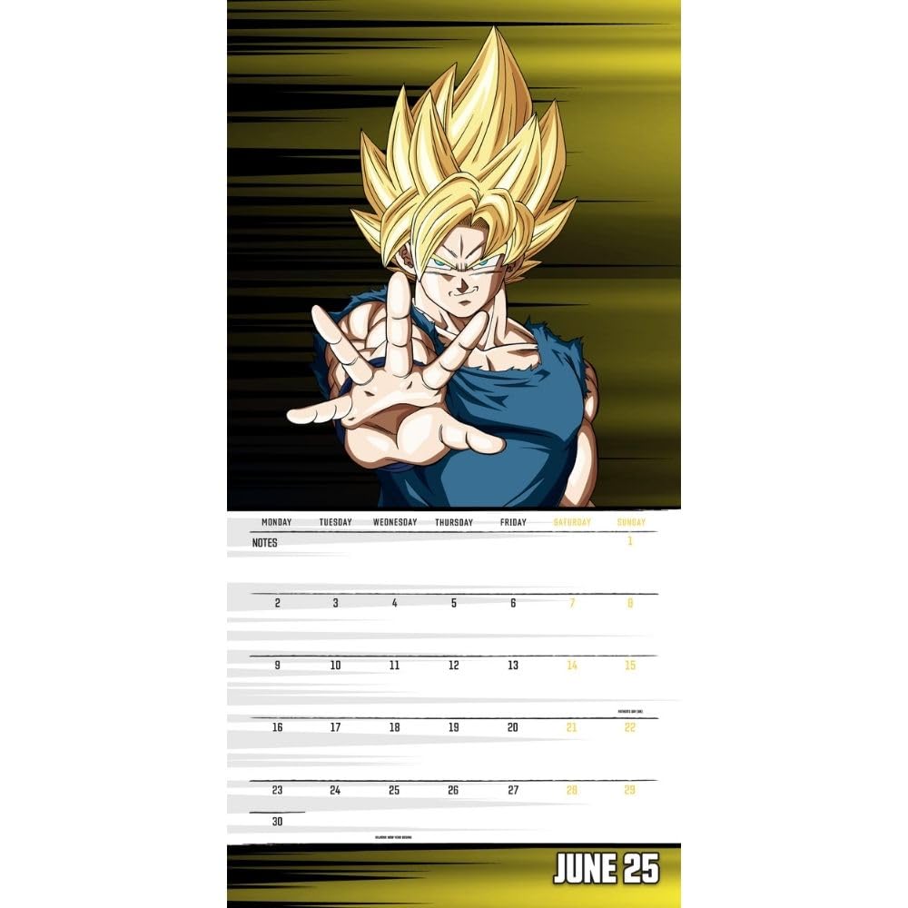 Dragon Ball Z Square Calendar 2025