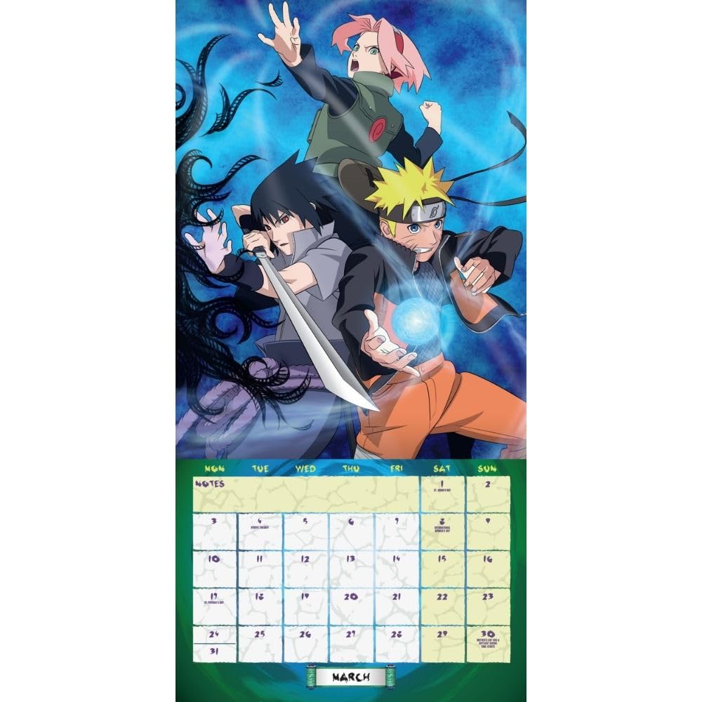 Naruto: Shippuden Square Calendar 2025