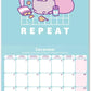 Pusheen Square Calendar 2025