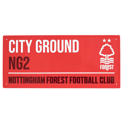 Nottingham Forest FC Colour Street Sign