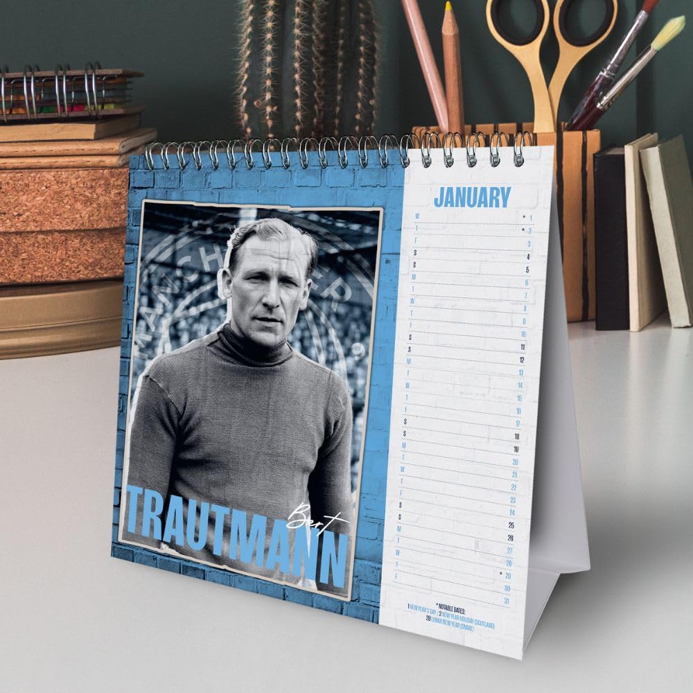 Manchester City FC Desktop Calendar 2025