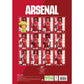 Arsenal FC A3 Calendar 2025